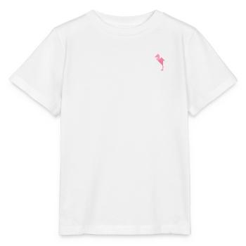 Flamingo - Tangram - Stanley/Stella MINI CREATOR Kids’ T-Shirt - white - Front - Maike (125cm)