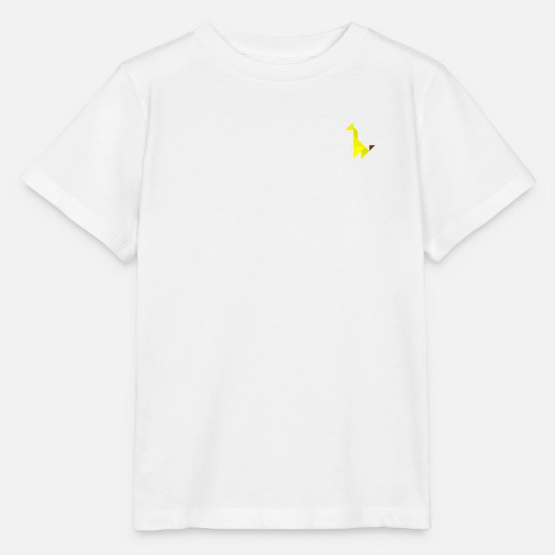 Giraffe - Tangram - Stanley/Stella Kinder T-Shirt MINI CREATOR  - Weiß