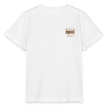 more coffee please - Stanley/Stella MINI CREATOR Kids’ T-Shirt - white - Front - Maike (125cm)