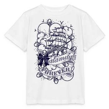 Unglück Boot - Stanley/Stella Kinder T-Shirt MINI CREATOR  - Weiß - Vorne - Maike (125cm)
