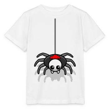 Spinne Monster Horror Grusel - Stanley/Stella Kinder T-Shirt MINI CREATOR  - Weiß - Vorne - Maike (125cm)