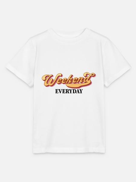 Weekend everyday - Stanley/Stella Kinder T-Shirt MINI CREATOR - Weiß