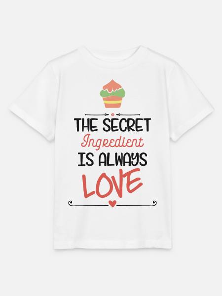 Geheime Zutat Liebe – Backdesign - Stanley/Stella Kinder T-Shirt MINI CREATOR  - Weiß