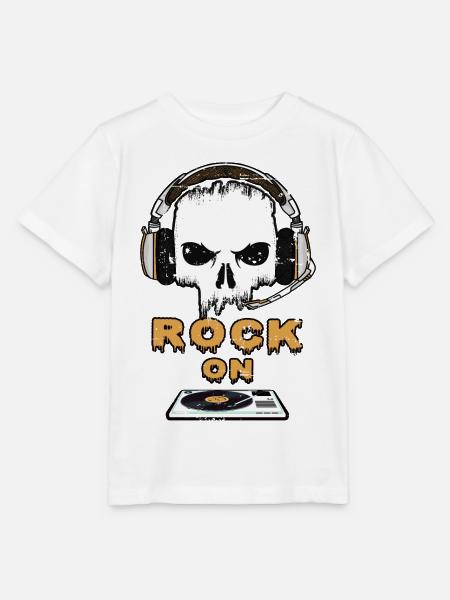 Rock Music On - Stanley/Stella Kinder T-Shirt MINI CREATOR  - Weiß