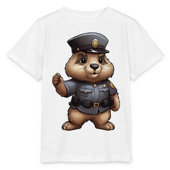 Marmot Policeman - Stanley/Stella MINI CREATOR Kids’ T-Shirt - white - Front - Maike (125cm)