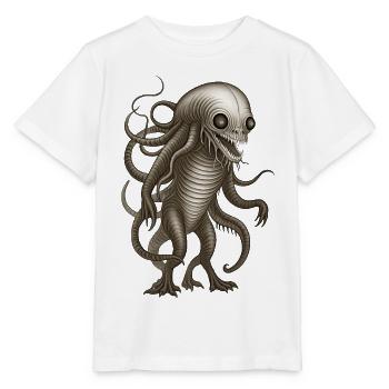 BUG #3 - dark hell - T-shirt bio MINI CREATOR Stanley/Stella Enfant - blanc - Devant - Maike (125cm)
