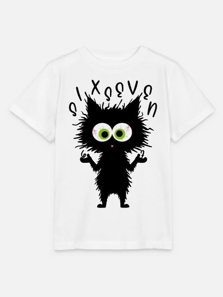 67 Lustige Katze Six Seven Meme - Stanley/Stella Kinder T-Shirt MINI CREATOR - Weiß
