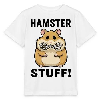Hamster Stuff Seed Cheeks Rodent - Stanley/Stella MINI CREATOR Kids’ T-Shirt - white - Front - Maike (125cm)