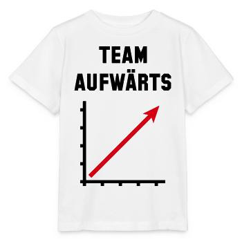 Team Aufwärts (Erfolg / Fortschritt / POS Red 2C) - Stanley/Stella Kinder T-Shirt MINI CREATOR  - Weiß - Vorne - Maike (125cm)