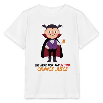 Blut-Orangensaft-Vampir – lustige Halloween-T-S - Stanley/Stella Kinder T-Shirt MINI CREATOR  - Weiß - Vorne - Maike (125cm)