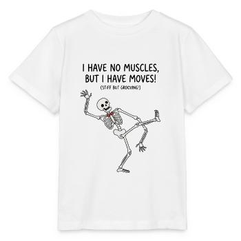 Tanzende Skelettbewegungen - Stanley/Stella Kinder T-Shirt MINI CREATOR  - Weiß - Vorne - Maike (125cm)