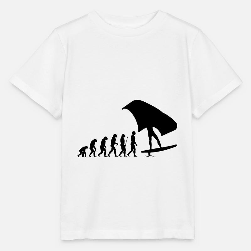 Wingfoil Evolution Wingsurfer - T-shirt bio MINI CREATOR Stanley/Stella Enfant - blanc