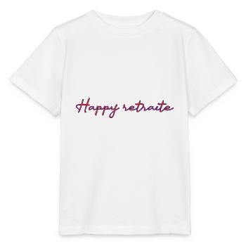 RETRAITE. RETRAITE. RETRAITEE. RETRAITE - T-shirt bio MINI CREATOR Stanley/Stella Enfant - blanc - Devant - Maike (125cm)