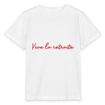 RETRAITE. RETRAITE. RETRAITEE. RETRAITE - T-shirt bio MINI CREATOR Stanley/Stella Enfant - blanc - Devant - Maike (125cm)