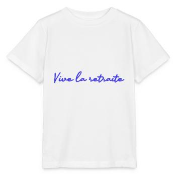 RETRAITE. RETRAITE. RETRAITEE. RETRAITE - T-shirt bio MINI CREATOR Stanley/Stella Enfant - blanc - Devant - Maike (125cm)