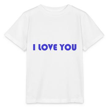 I LOVE YOU. SAINT VALENTINE. bachelorette party. I LOVE YOU. I LOVE - Stanley/Stella MINI CREATOR Kids’ T-Shirt - white - Front - Maike (125cm)