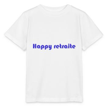 RETRAITE. RETRAITE. RETRAITEE. RETRAITE - T-shirt bio MINI CREATOR Stanley/Stella Enfant - blanc - Devant - Maike (125cm)