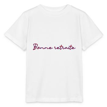 RETRAITE. RETRAITE. RETRAITEE. RETRAITE - T-shirt bio MINI CREATOR Stanley/Stella Enfant - blanc - Devant - Maike (125cm)