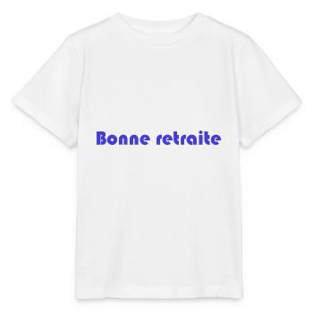 RETRAITE. RETRAITE. RETRAITEE. RETRAITE - T-shirt bio MINI CREATOR Stanley/Stella Enfant - blanc - Devant - Maike (125cm)