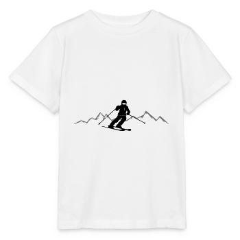 Sports d'hiver - montagnes skieurs - T-shirt bio MINI CREATOR Stanley/Stella Enfant - blanc - Devant - Maike (125cm)
