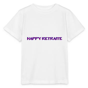 RETRAITE. RETRAITE. RETRAITEE. RETRAITE - T-shirt bio MINI CREATOR Stanley/Stella Enfant - blanc - Devant - Maike (125cm)