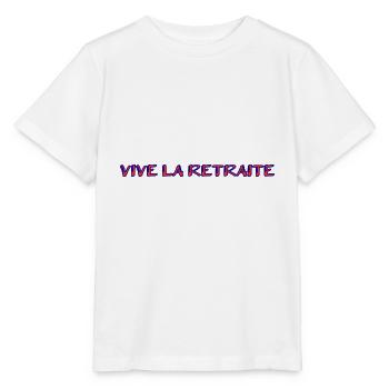 RETRAITE. RETRAITE. RETRAITEE. RETRAITE - T-shirt bio MINI CREATOR Stanley/Stella Enfant - blanc - Devant - Maike (125cm)