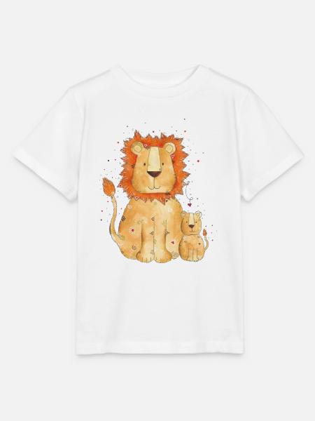 Löwe Leo - Stanley/Stella Kinder T-Shirt MINI CREATOR - Weiß