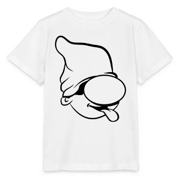 Zwerg lustig witzig zunge strecken - Stanley/Stella Kinder T-Shirt MINI CREATOR  - Weiß - Vorne - Maike (125cm)