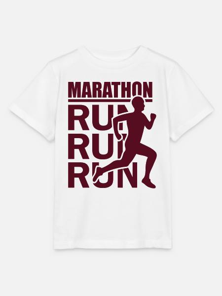 Marathon (Run) - Stanley/Stella Kinder T-Shirt MINI CREATOR  - Weiß
