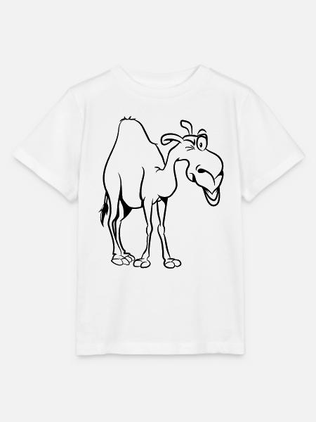 Kamel - Stanley/Stella Kinder T-Shirt MINI CREATOR  - Weiß