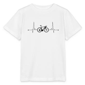 Bicycle Heartbeat Racer Bike - Stanley/Stella MINI CREATOR Kids’ T-Shirt - white - Front - Maike (125cm)
