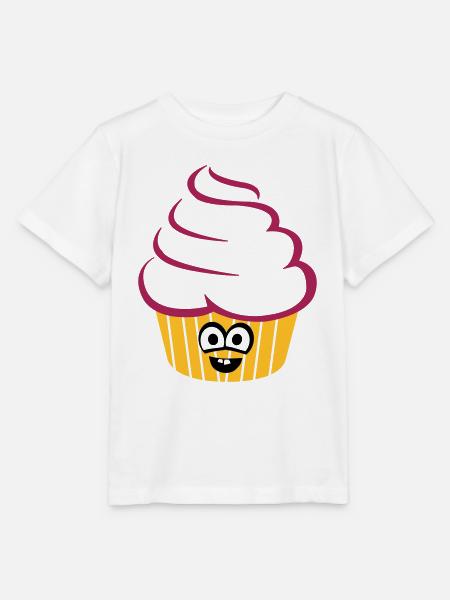 cupcake_funny - Stanley/Stella Kinder T-Shirt MINI CREATOR  - Weiß