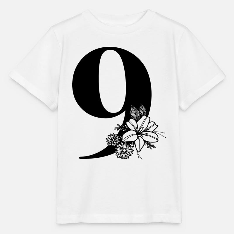 Zahl 9 - Stanley/Stella Kinder T-Shirt MINI CREATOR  - Weiß