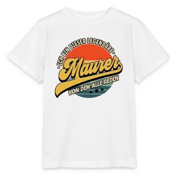 Maurer - Stanley/Stella Kinder T-Shirt MINI CREATOR  - Weiß - Vorne - Maike (125cm)