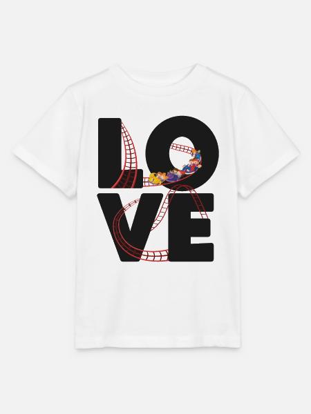 Roller Coaster Love - Stanley/Stella Kinder T-Shirt MINI CREATOR - Weiß