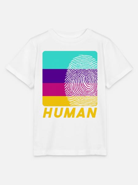 Human Fingerprint - Stanley/Stella Kinder T-Shirt MINI CREATOR  - Weiß