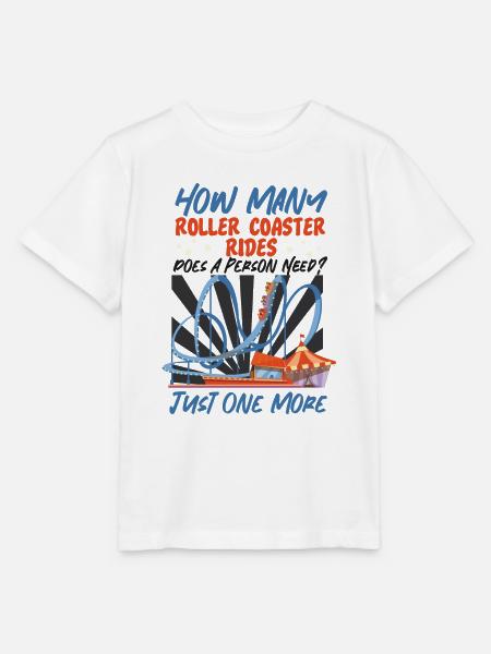 Roller Coaster How Many Roller - Stanley/Stella Kinder T-Shirt MINI CREATOR - Weiß