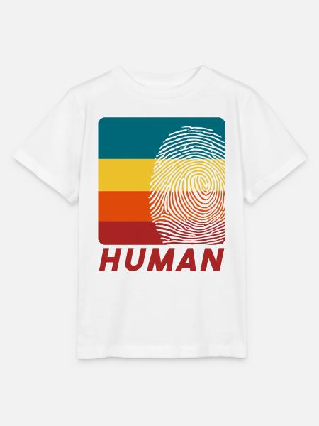 Human Fingerprint - Stanley/Stella Kinder T-Shirt MINI CREATOR  - Weiß