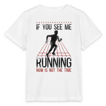 Running Runner Half Marathon - Stanley/Stella MINI CREATOR Kids’ T-Shirt - white - Front - Maike (125cm)