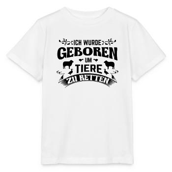 für Tierschützer und Tierfreunde - Stanley/Stella Kinder T-Shirt MINI CREATOR  - Weiß - Vorne - Maike (125cm)