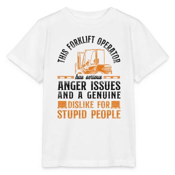 Certified Forklift Truck Operator - Stanley/Stella Kinder T-Shirt MINI CREATOR  - Weiß - Vorne - Maike (125cm)