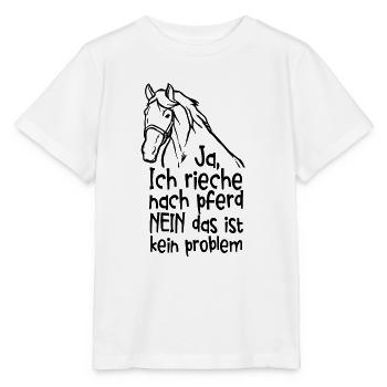 Ja Ich Rieche Nach Pferd Pferde - Stanley/Stella Kinder T-Shirt MINI CREATOR  - Weiß - Vorne - Maike (125cm)