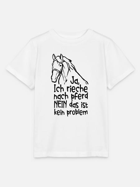Ja Ich Rieche Nach Pferd Pferde - Stanley/Stella Kinder T-Shirt MINI CREATOR  - Weiß