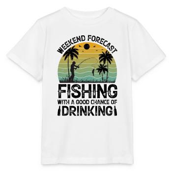 Therapie Angeln See Karpfen Angler Fischer Köder - Stanley/Stella Kinder T-Shirt MINI CREATOR  - Weiß - Vorne - Maike (125cm)