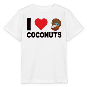 Coconut Coconut Water Palm Leaves Coconut Milk - Stanley/Stella MINI CREATOR Kids’ T-Shirt - white - Front - Maike (125cm)