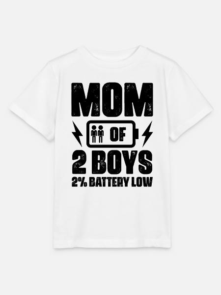 Mama Von Zwei Jungs Mutter Muttertag - Stanley/Stella Kinder T-Shirt MINI CREATOR - Weiß