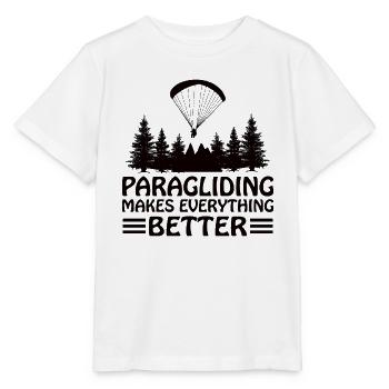Parapente Parapente Parachute Parachute Para - T-shirt bio MINI CREATOR Stanley/Stella Enfant - blanc - Devant - Maike (125cm)