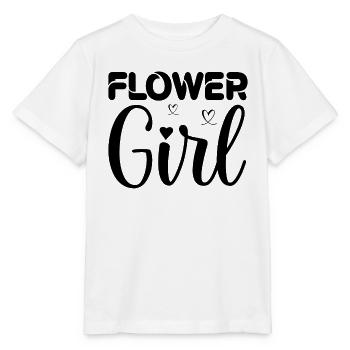 cool flower girl wedding flower child gift - Stanley/Stella MINI CREATOR Kids’ T-Shirt - white - Front - Maike (125cm)