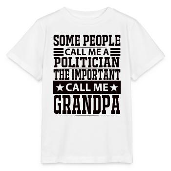 Politician Politician Grandfather Mayor Grandpa - Stanley/Stella MINI CREATOR Kids’ T-Shirt - white - Front - Maike (125cm)