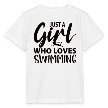 Swimmer Swimming Pool Swimming Sport Swimming - Stanley/Stella MINI CREATOR Kids’ T-Shirt - white - Front - Maike (125cm)